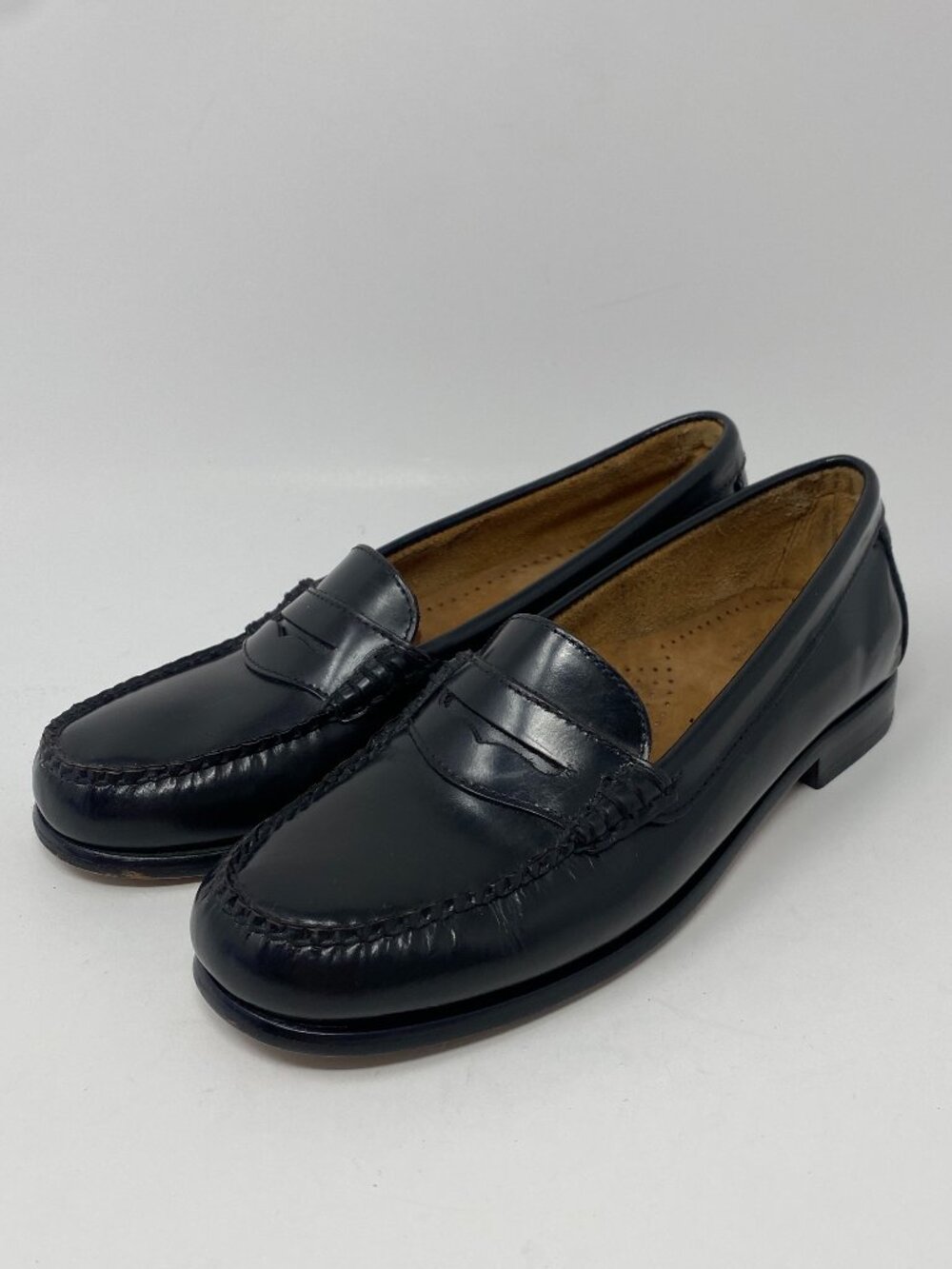 GH Bass Weejuns Wayfarer Penny Loafers Shoes Womens 8 M Black Leather